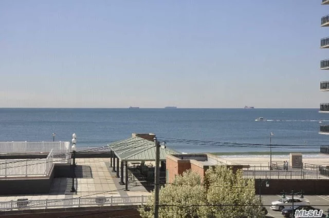 Oversized 2 Bedroom, 2 Full Bath Oceanfront Condo, All New Ss* Appliances, Pet Friendly, Gym, Sauna, Storage, Laundry, Room And Bike Room. Building Converted To Gas! Steps From The Beach And Lirr!!! Short Sale