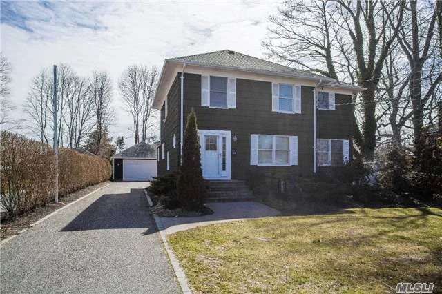Completely Renovated & Restored 1929 Colonial Nestled In The Heart Of Riverhead & Walking Distance To Shops, Restaurants Yet Surr By Lovely Vintage Homes Along The River! This Home Has A New Roof, Eik W/Island, Granite, & S/Applces, New Bth Rms, Wndws, Wood Flrs, Cac, Open Concept Plan, Off Can Be 4th Br, & Mstr W/Wic & Space Plumbed To Complete Ensuite, Fin Bsmnt &Garage