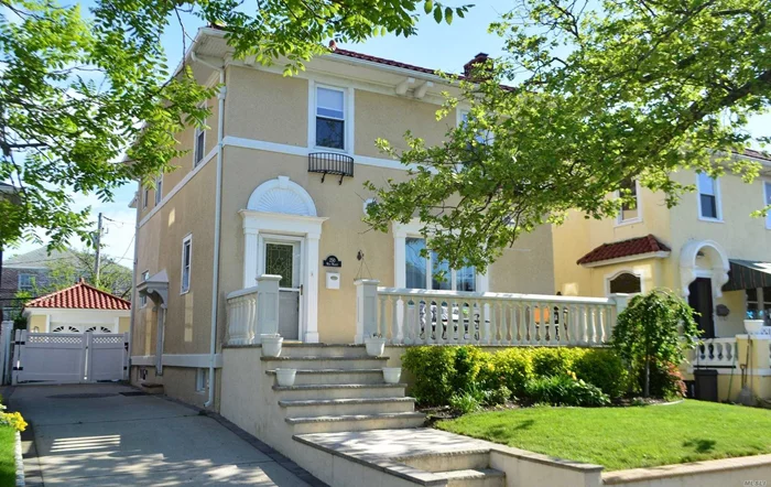This Gorgeous Renovated 1920&rsquo;S Colonial Has Old World Charm Throughout And Is Complimented By All The Conveniences Of Modern Day. Main Floor Features High Ceilings, Lr W/ Marble Fireplace, Open Concept Kit/Dr With High End Applicances, Den Which Opens To A Large Deck And Beautifully Manicured Yard. 2nd Flr. Has A Master Br W/Ensuite, 3 Br&rsquo;s And Full Bath. Fully Finished Basement W/ Laundry, Utility Room And Full Bath. Possible M/D With Proper Permits.