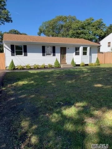 Welcome to this turn key 3 bedroom 1 1/2 bath Ranch. Completely renovated, siding, driveway,  cac,  ss appliances and granite. Sliders to patio. Full finished basement with washer and dryer hook up and plenty storage. Come take a look.