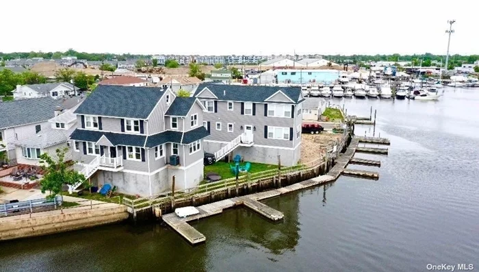 Amazing waterviews down the canal like open Bay! Completely renovated and raised FEMA compliant. Boaters delight on a quite dead-end street with one Boat slip included. Hardwood floors open and spacious. SS appliances, stone counters, CAC. Laundry room, Garage and plenty of storage for all your water toys! Near LIRR. Small pet at Landlords discretion. Tenant pays utilities.